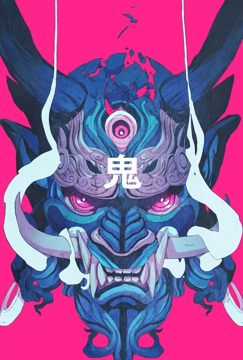 用富有张力的线条勾勒强烈情绪,比如,浮世绘,般若,大蛇等,他在日式