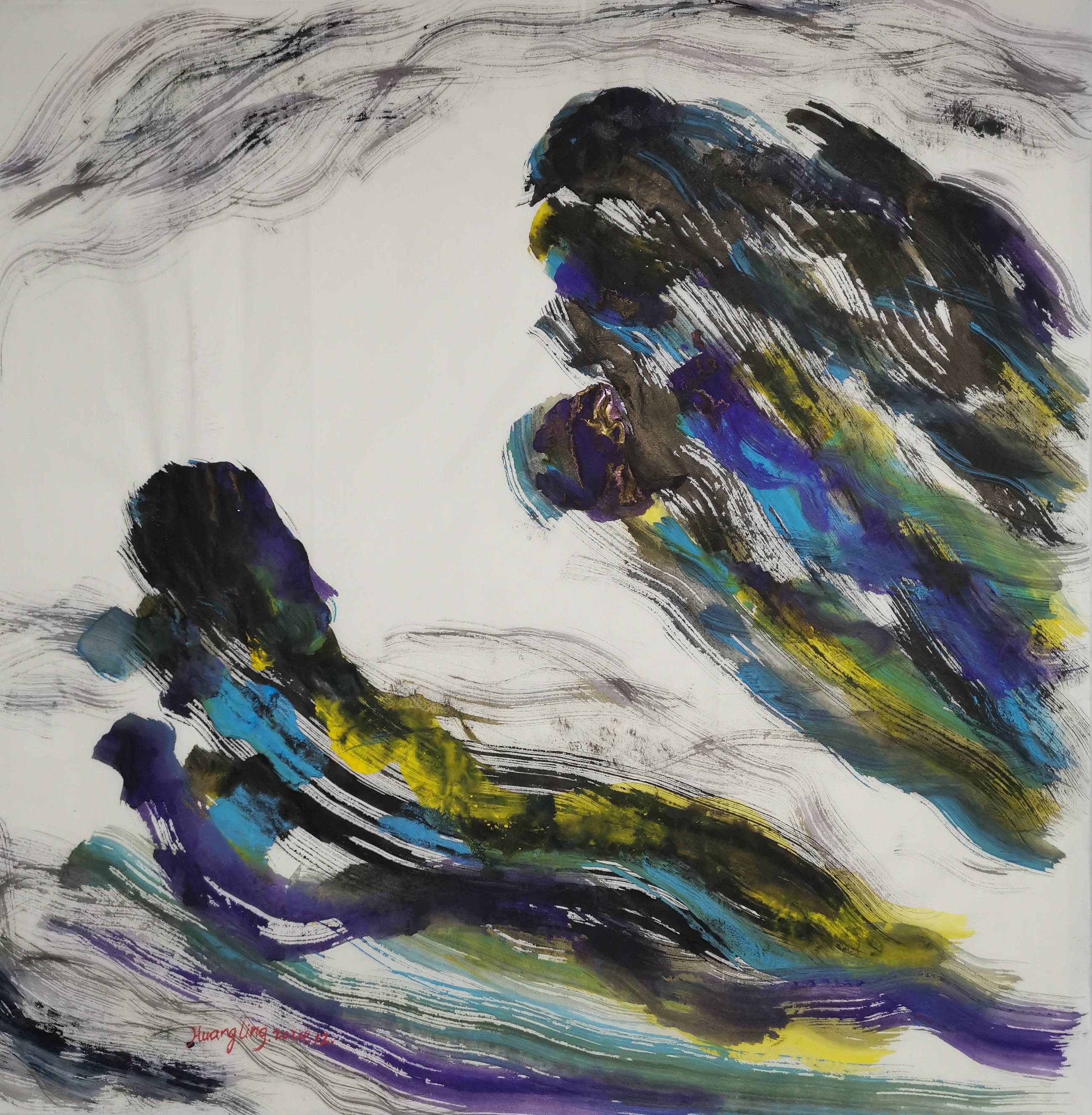 黄玲抽象作品欣赏