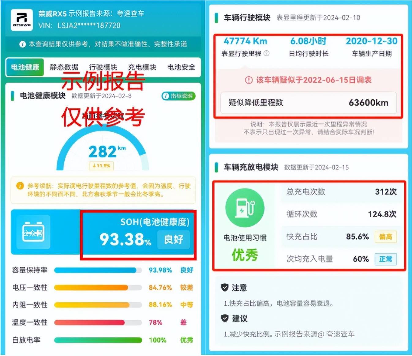 新能源电池报告怎么查？一年电车续航还剩几何？