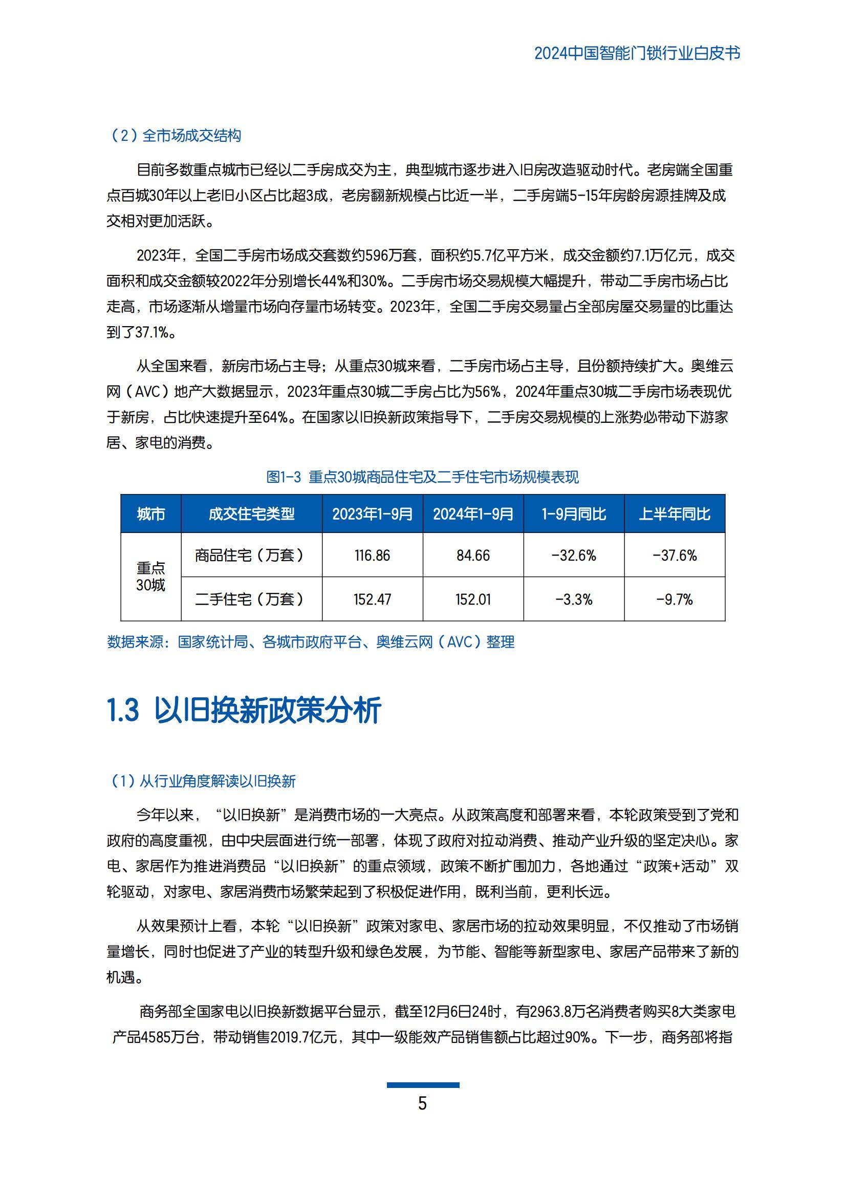 奥维云网：2024年智能门锁行业前景如何？中国智能门锁行业白皮书-报告智库