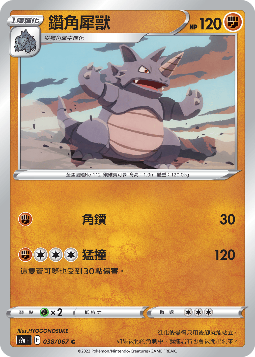 宝可梦卡牌:钻角犀兽