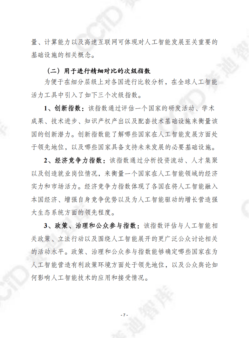 全球人工智能活力工具：多维度评估36国AI发展 赛迪译丛中的全球人工智能活力工具：现状与展望