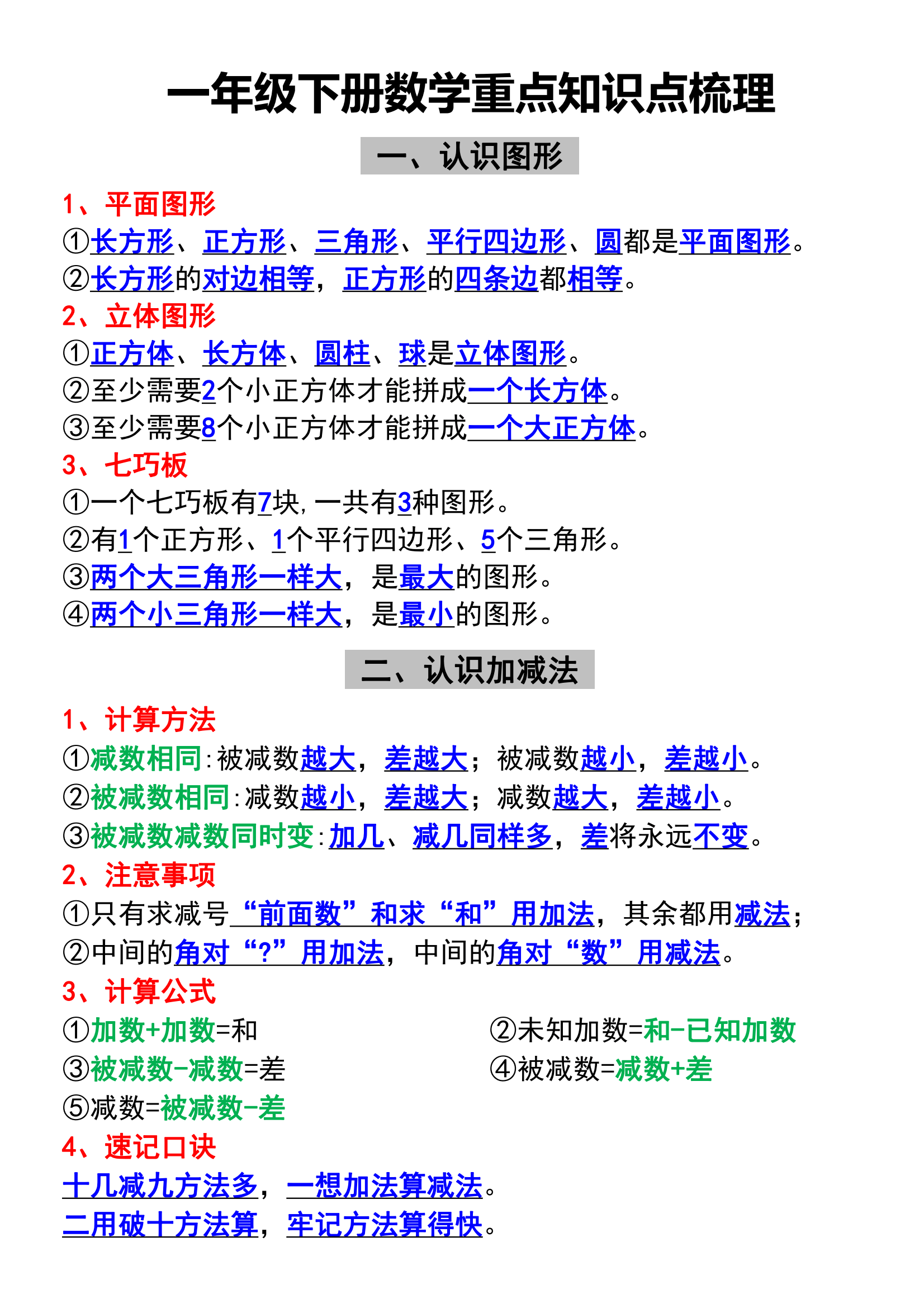 一年级数学要点
  第2张 一年级数学要点
  第2张