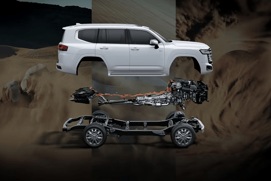 3.5T V6发动机+电机 丰田兰德酷路泽混动版官图发布