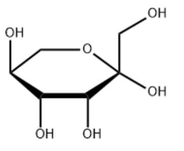 果糖(d-fructose)极为相似,但为 l-构型,因此其在生物