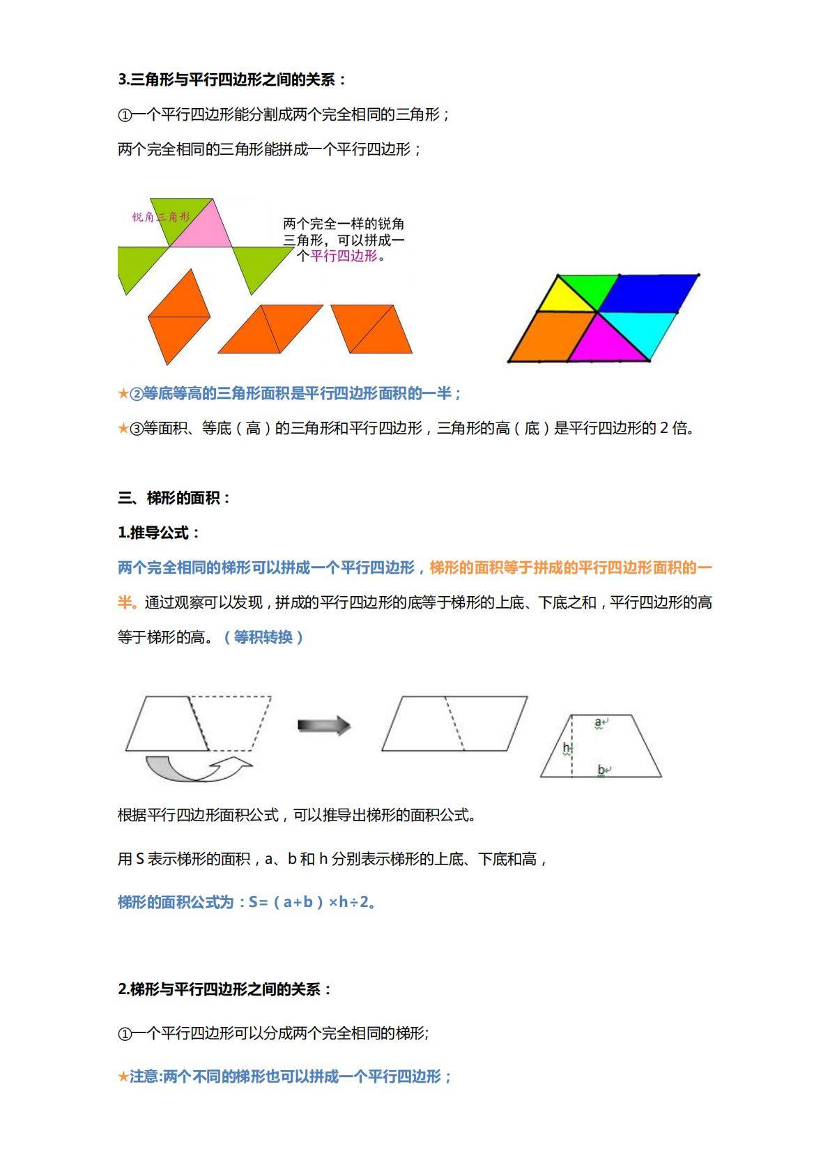 
苏教版五年级数学知识点上册  第1张