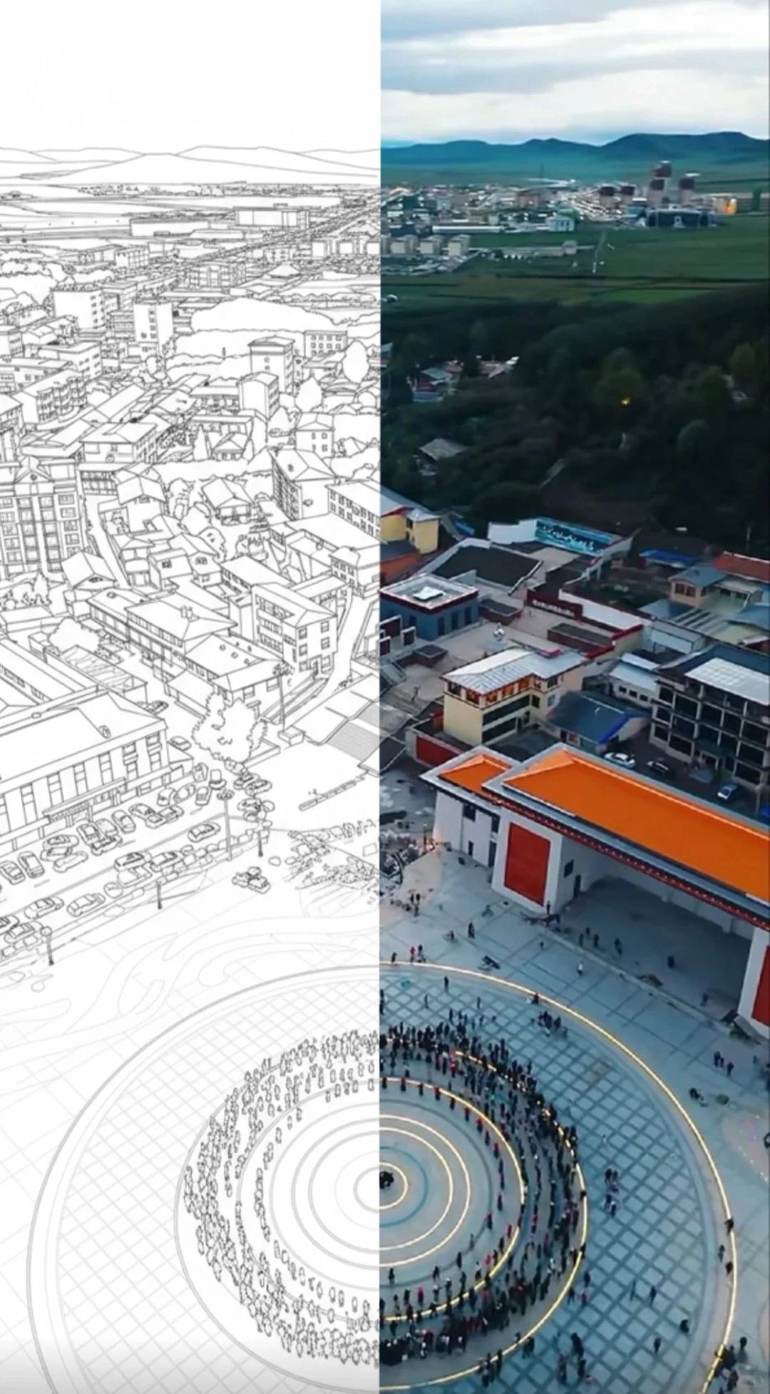 建筑党狂喜!ai一键转线稿实测:复杂结构图也能精准出稿,无需提示词