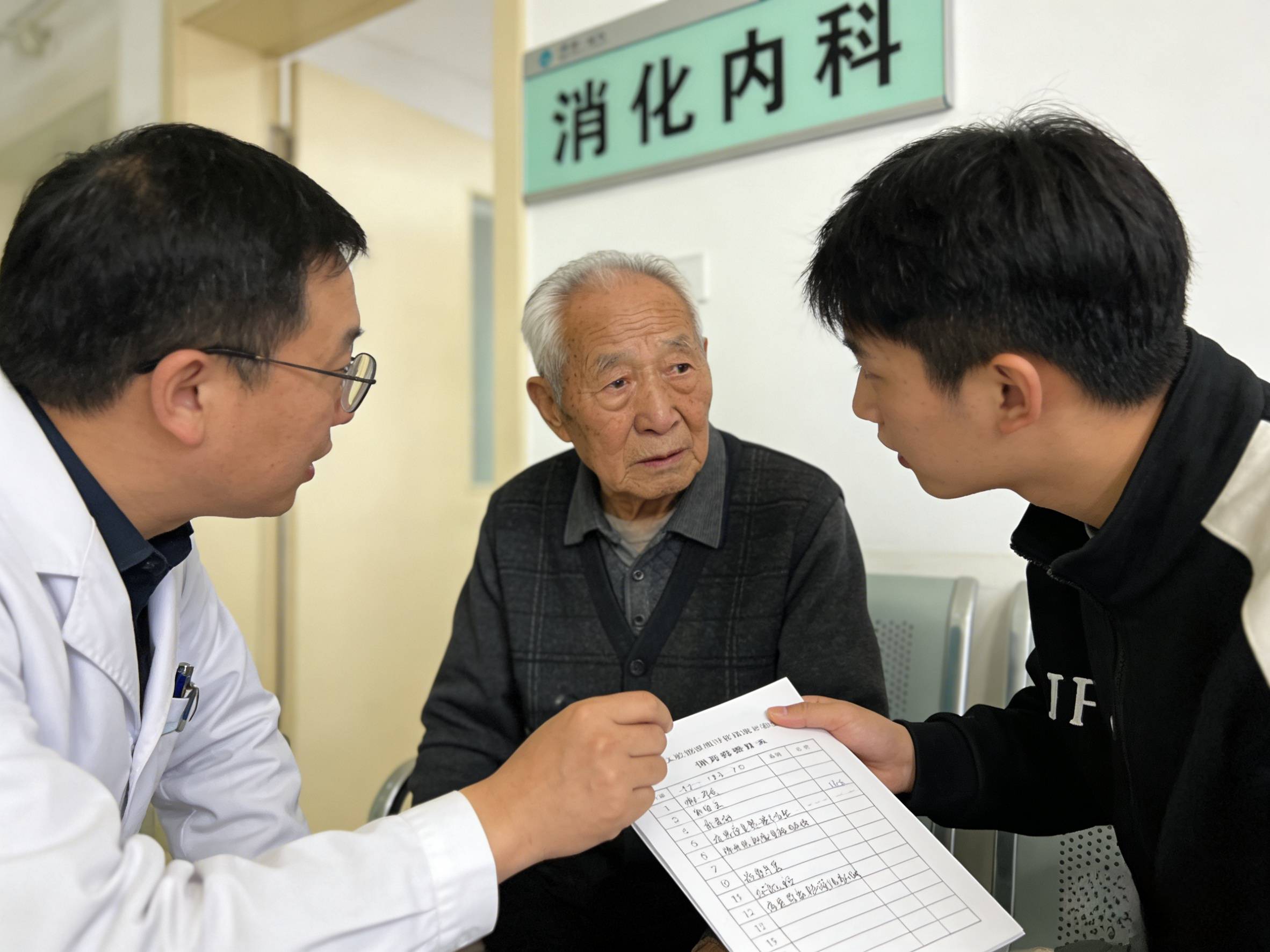 包含中国医学科学院肿瘤医院陪诊协助挂号老人体检全程引导，安稳完成检查的词条