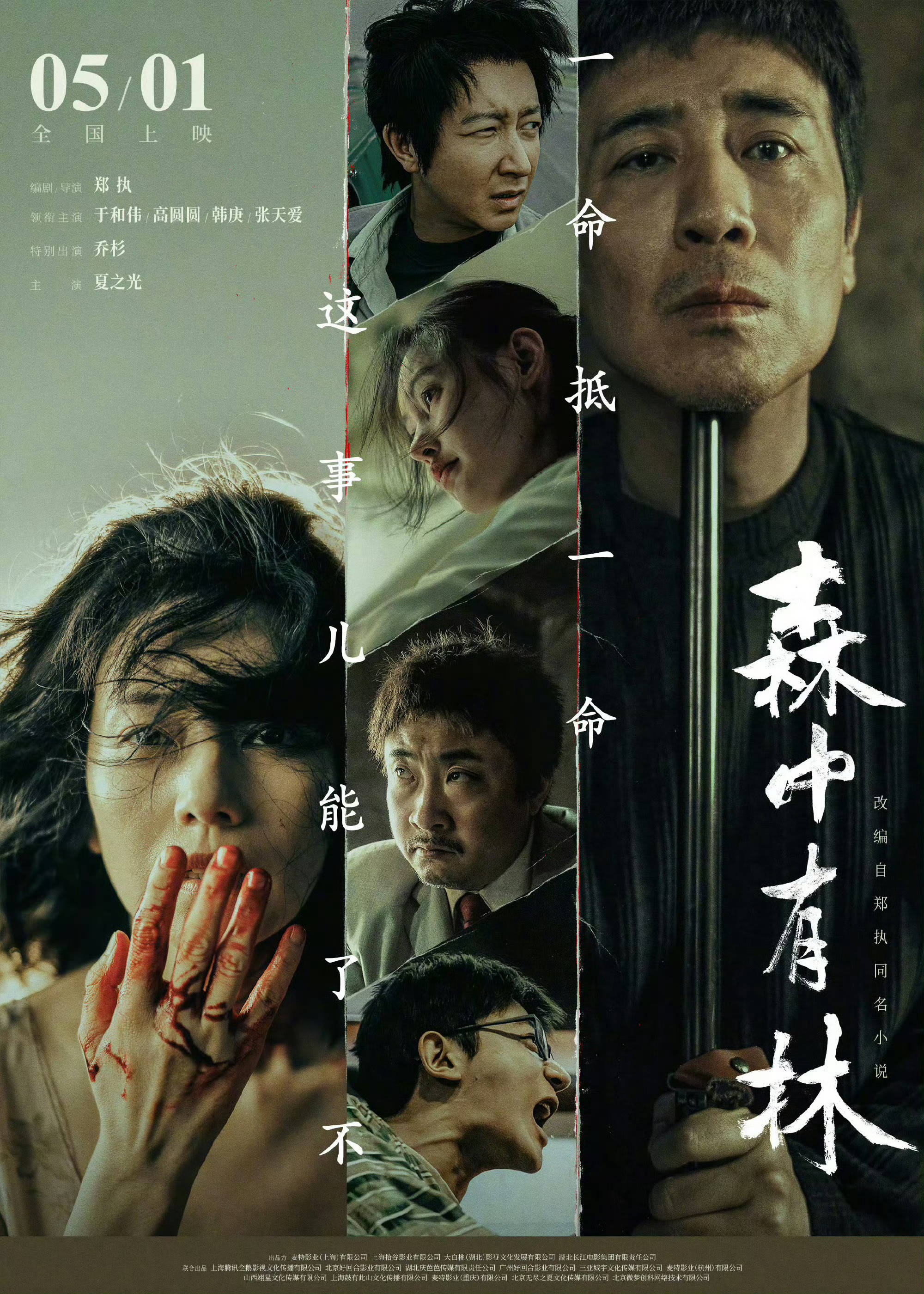 于和伟高圆圆主演电影《森中有林》从5.1改档至5.23上映 五一假期点映继续