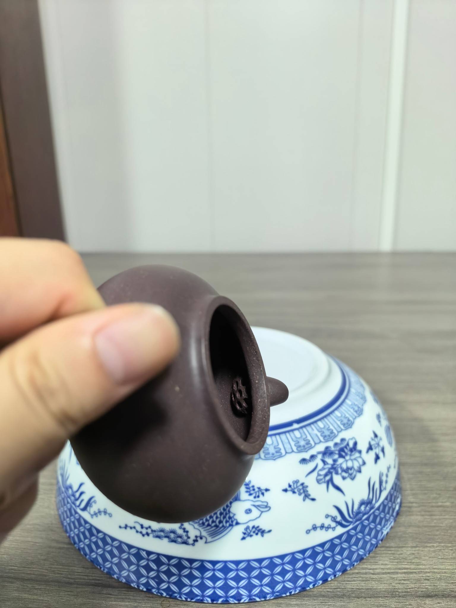 笠帽 紫泥 180cc 全手工作品 应圣健制