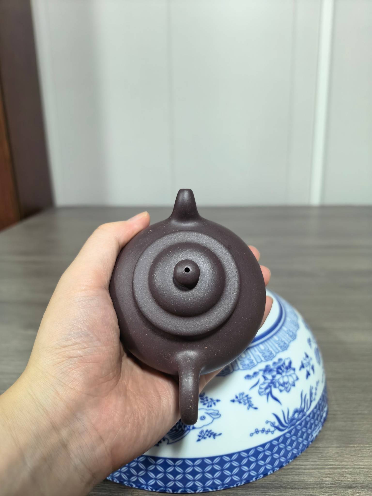 笠帽 紫泥 180cc 全手工作品 应圣健制