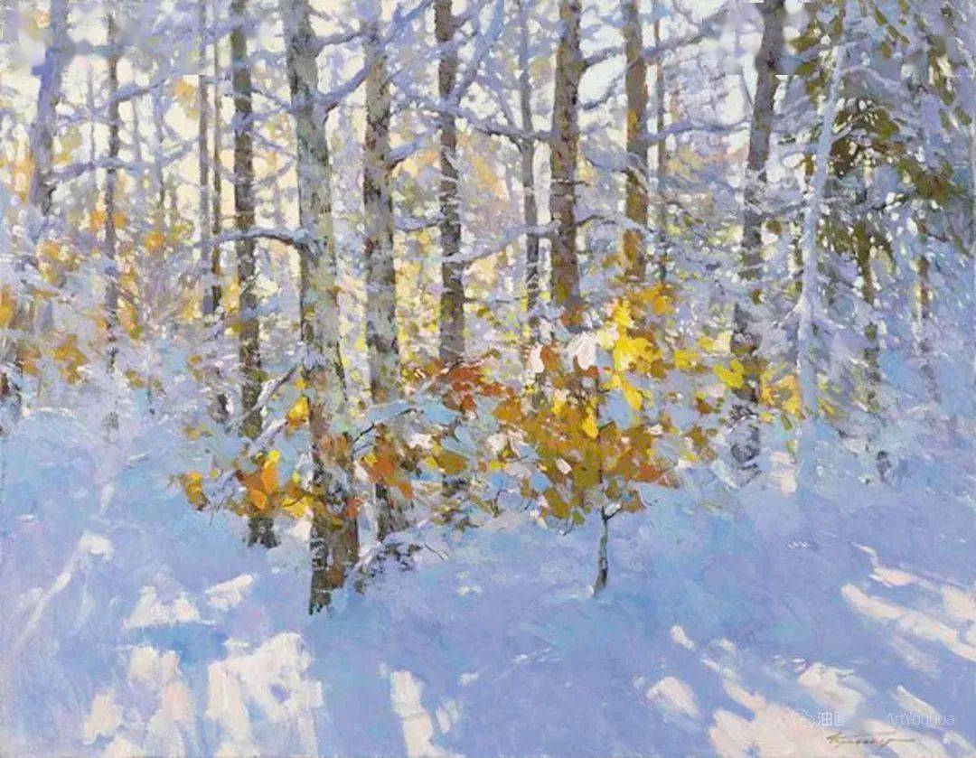 俄罗斯冬季风景画大师,亚历山大·克雷默作品