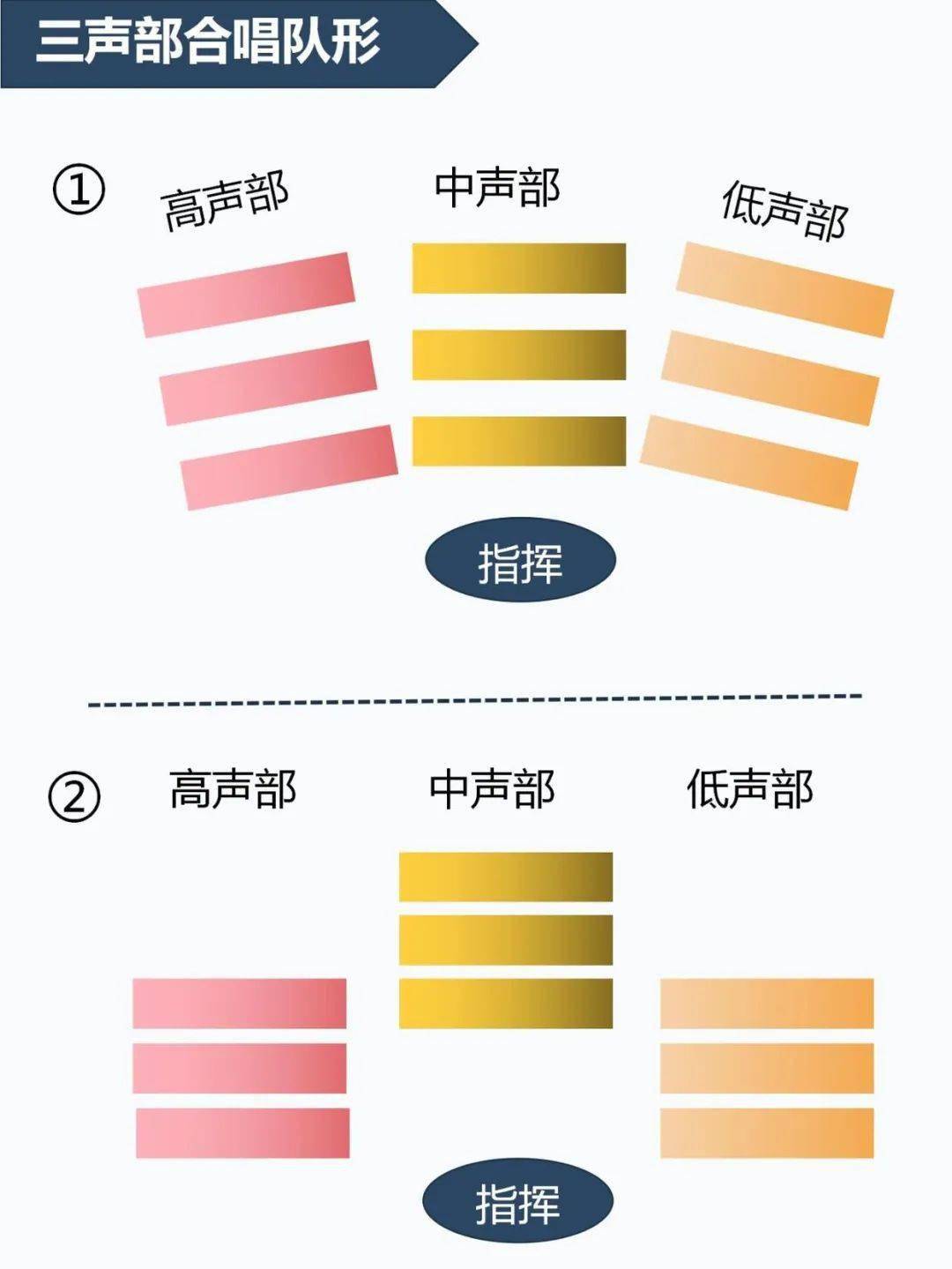 合唱团高低声部位置图图片