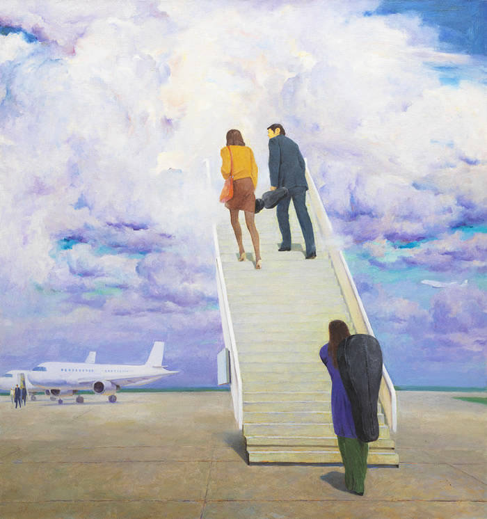 韦启美:留下诗意,幽默的一笔_油画_创作_漫画家