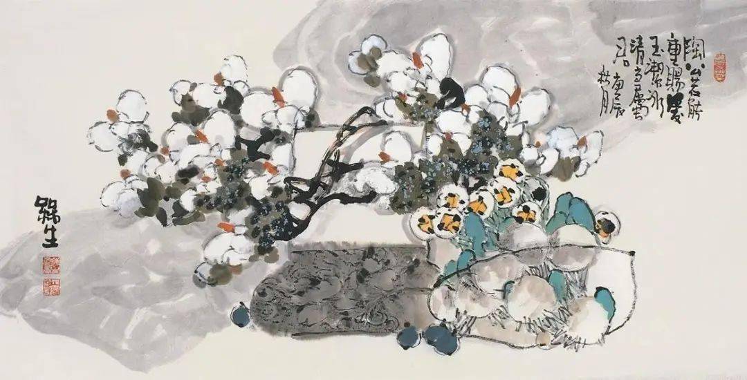 九旬画叟赵梅生,无师自勉,画无定法!_生活_书画_频道