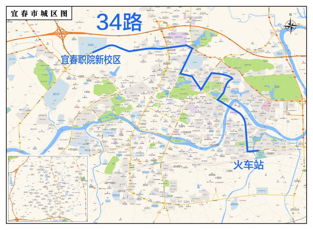 事關宜春中心城區公交線網整體優化_間隔_袁州區_火車站