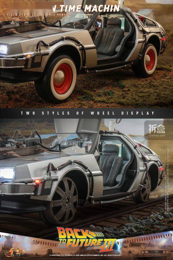 hottoys 回到未来3 德罗宁时光车 1/6电影可动人偶载具_马丁_比例
