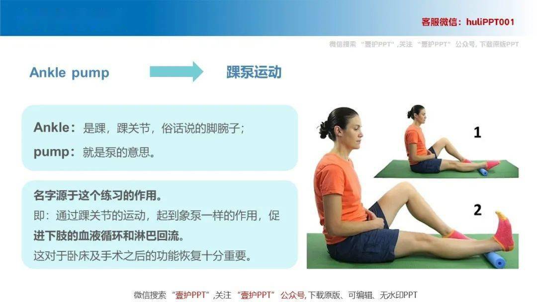 【ppt】踝泵运动护理宣教_文库_来源_原文