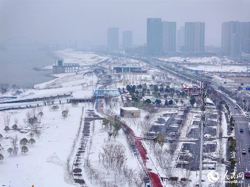 城市雪景图片 真实图片