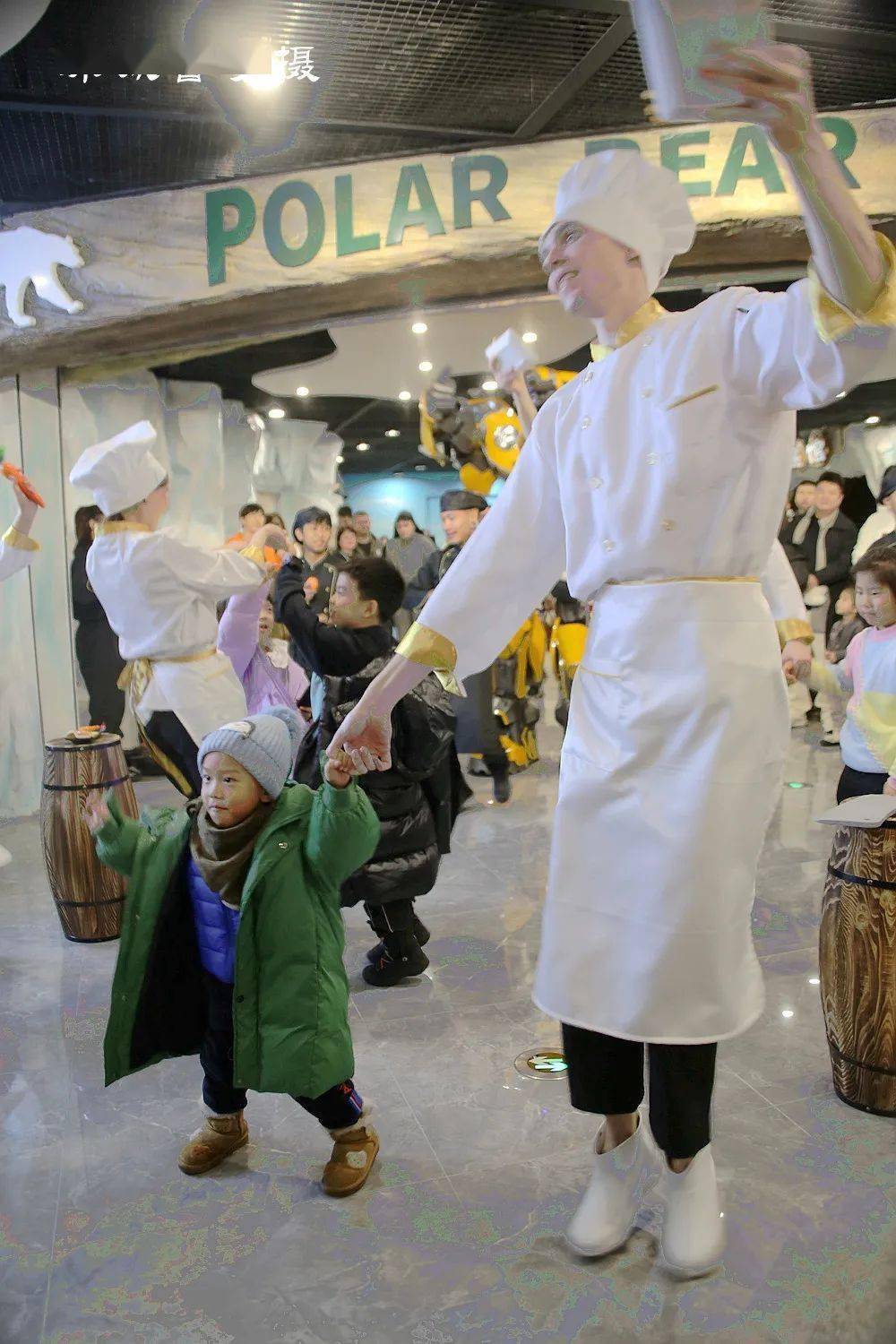 淘学企鹅走秀,白鲸与人接吻,变形金刚变哄娃大叔