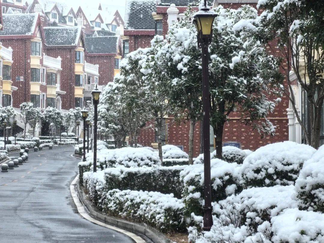 城市雪景图片 真实图片