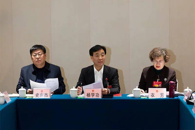 主任委员杨学功主持会议.