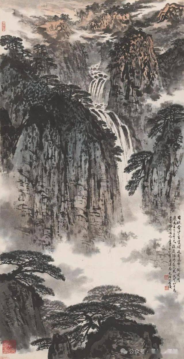 谭老师为你分享国画庐山山水画作品