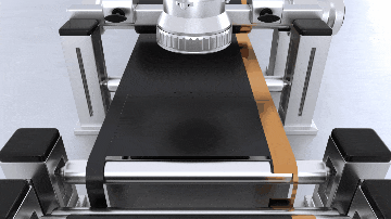 形状的极片的灵活性,并且不会因模切工具磨损而导致极片边缘质量下降