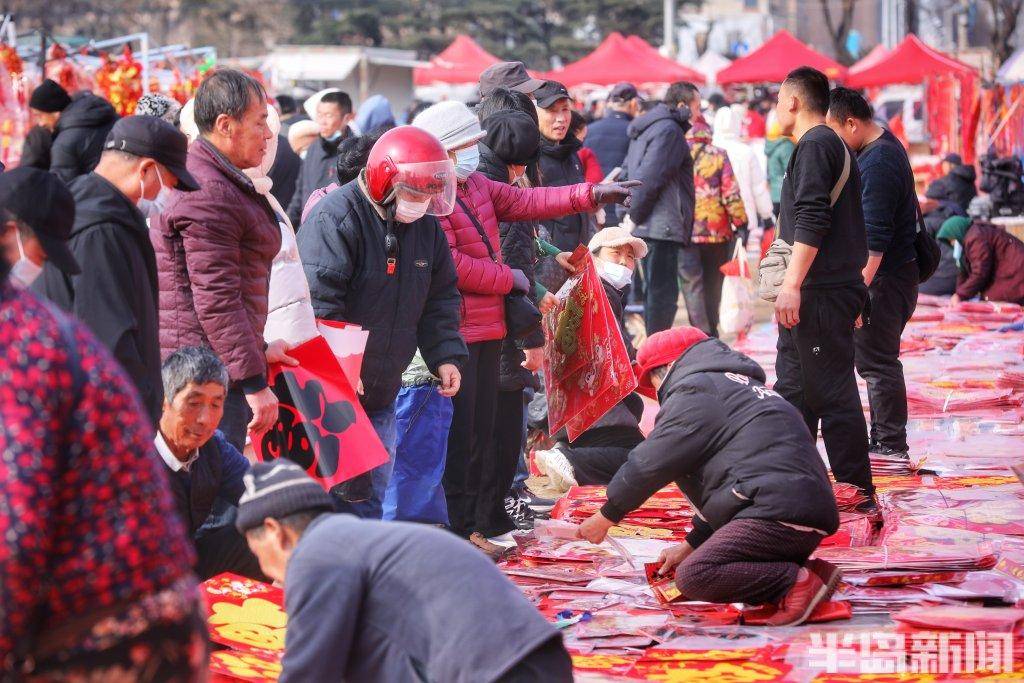 夏庄大集,红红火火_集市_种类_年货