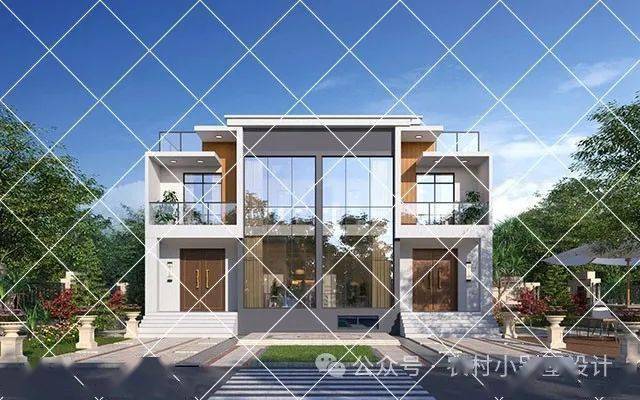 精选50款二层现代风农村自建别墅,设计感十足潮流前卫,都是年轻人喜爱