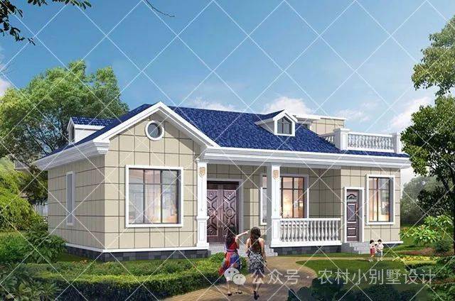 10套带阁楼一层自建房别墅,2024最新一层带阁楼乡村养老别墅自建房