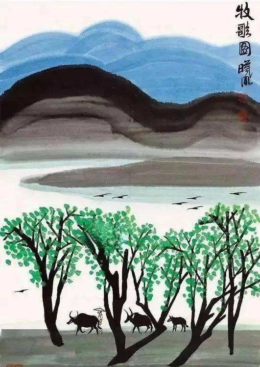 立春,看他笔下的春江,太美了_林曦明_艺术_国艺