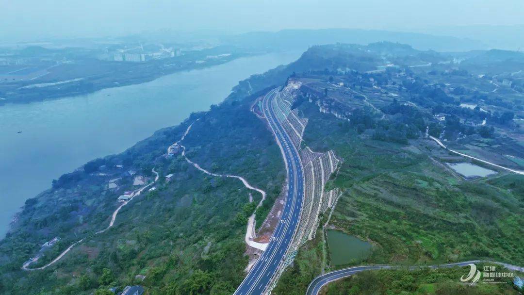 沿江公路,合璧津高速避堵江津城区车辆充分利用02重庆中心城区往年经g