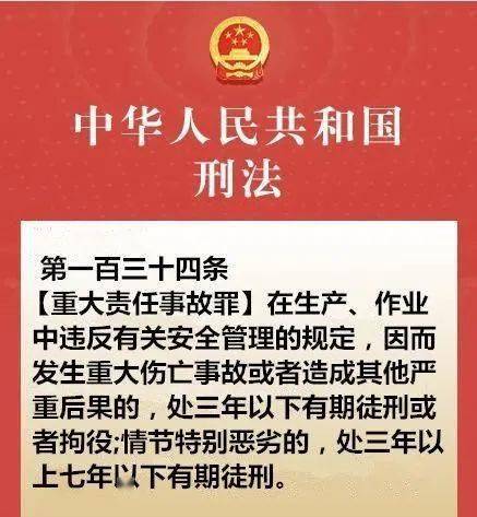 公职律师说法 | 重大责任事故罪_生产_作业_管理