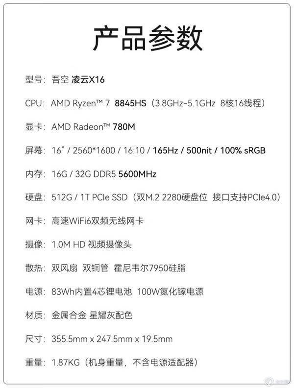 1ghz,配备双热管双风扇,支持 fn q 三档(35/45/55w)冷却模式切换.