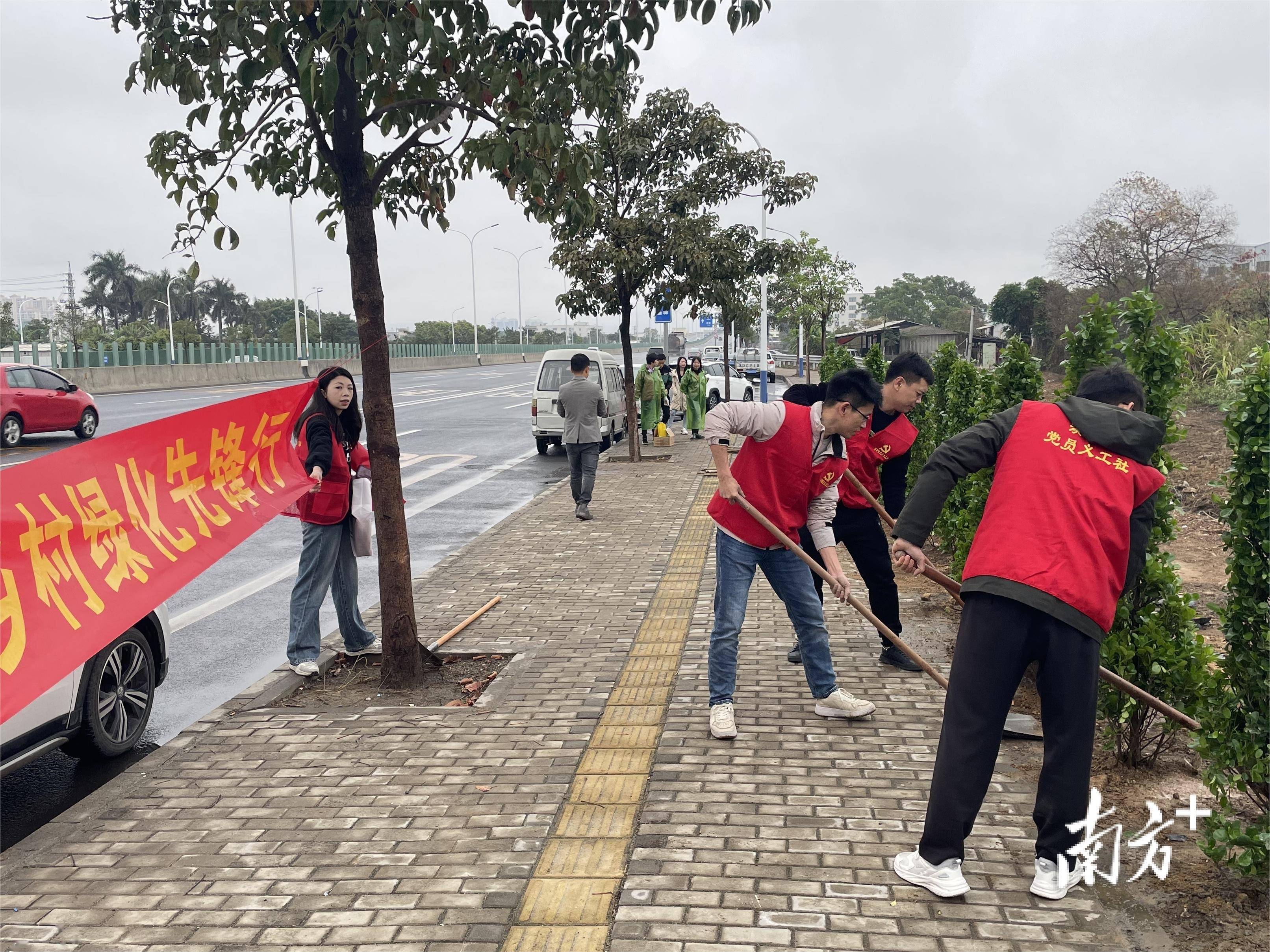 澄海溪南镇为汕北大道添"绿衣" | 绿美汕头 党员先行⑥_绿化_乡村
