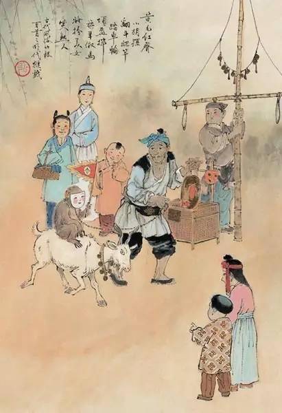 【国画天地】古人春节,年味十足!_习俗_祝福_姑娘家