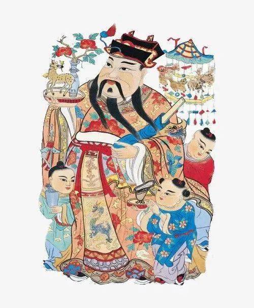 国画里的财神,门神,灶神……快快接纳!67