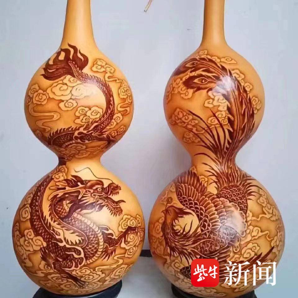 葫芦上画龙图案好吗图片