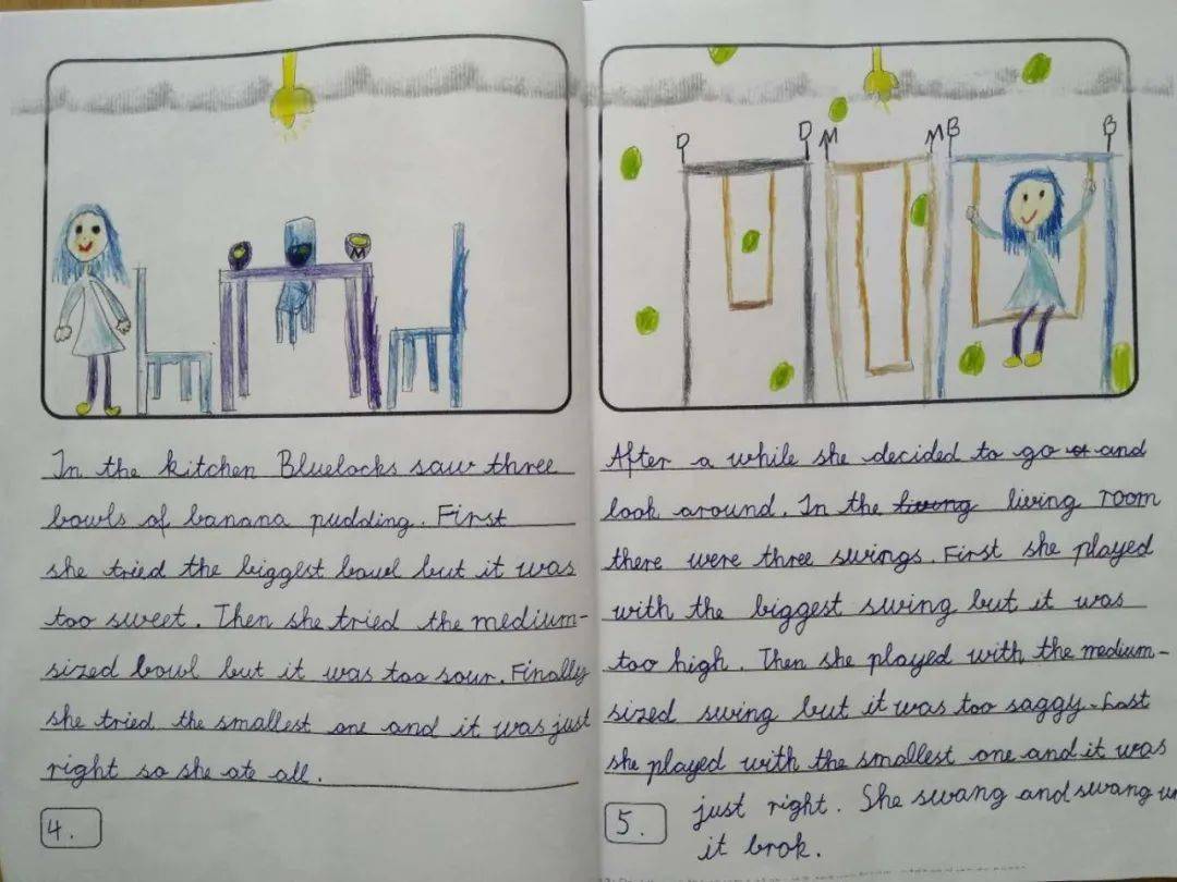 感强的作业会有一份拷贝放在孩子的综合作品集(profolio)里,六年级毕