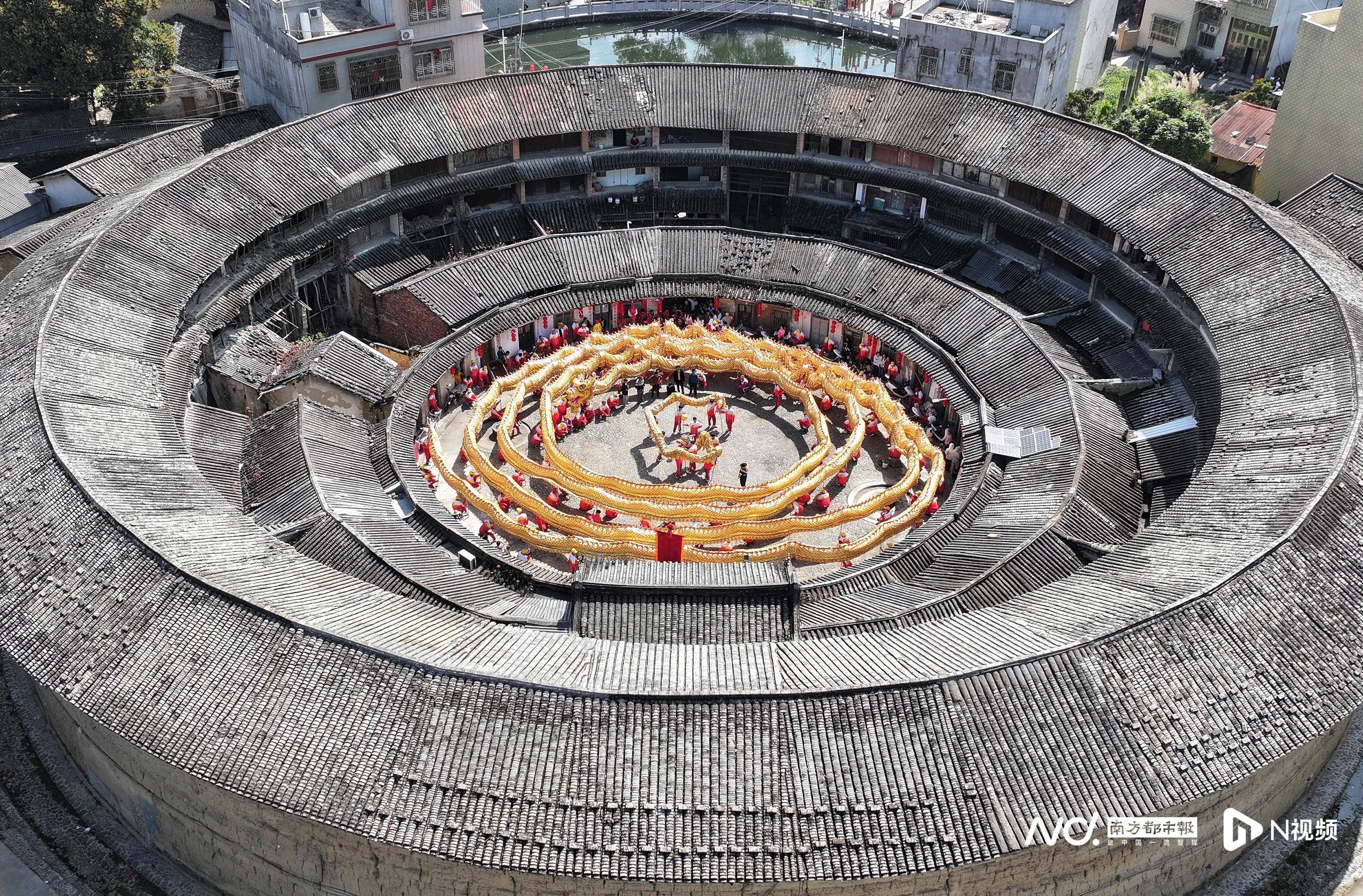 2024年2月14日,正月初五,潮州饶平县新丰镇溁西村五全楼,238米长的