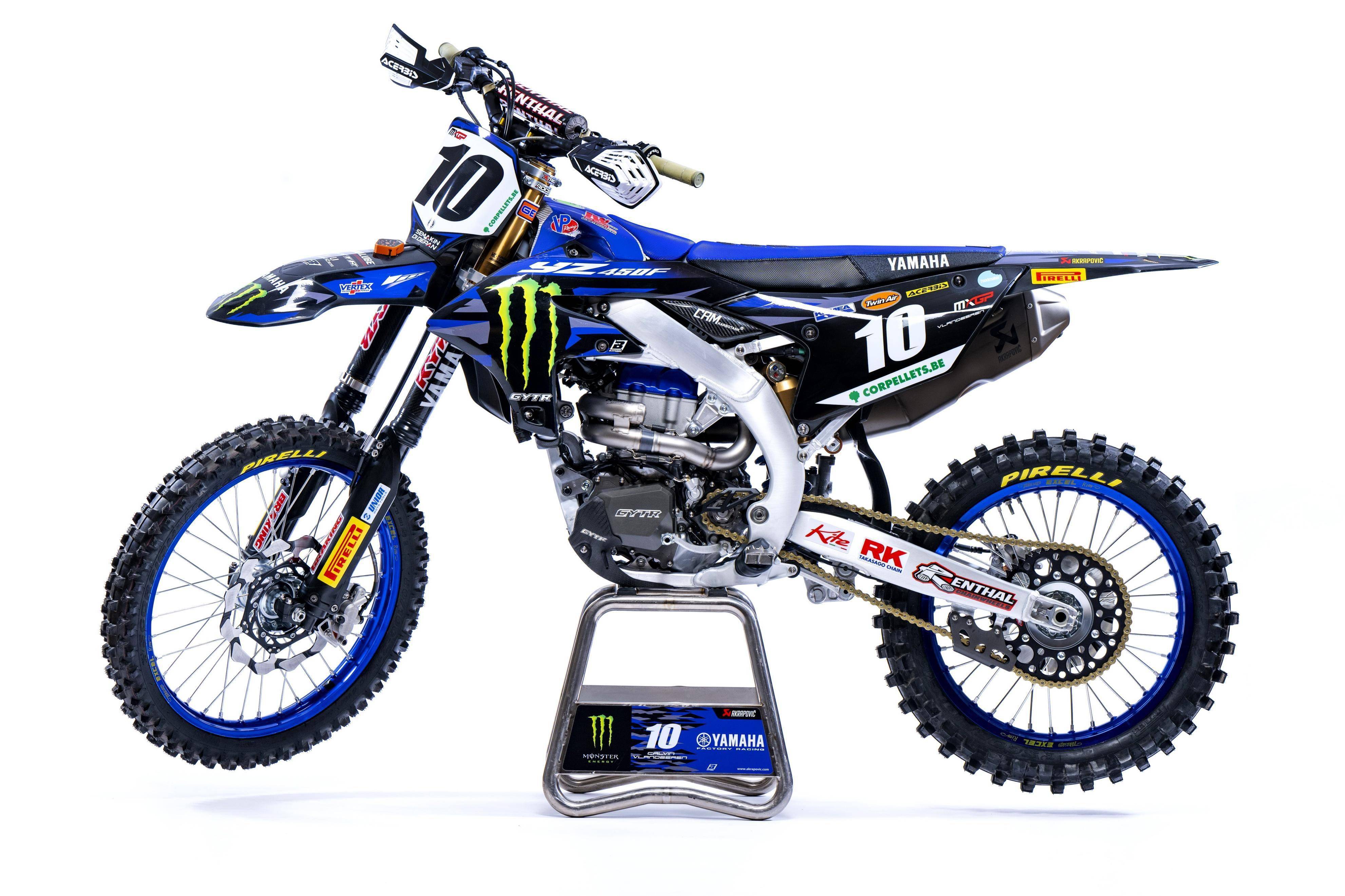 mxgp 世界越野锦标赛 2024:yamaha yz450fm 工厂赛车