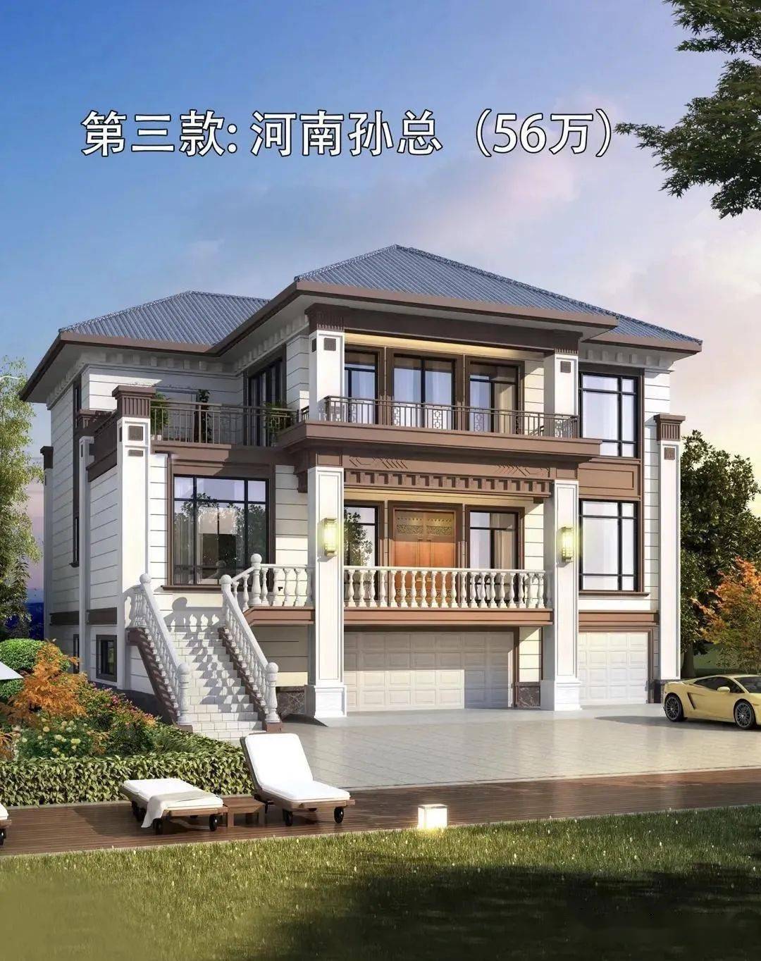 盘点7个不同省份老板在农村建的别墅,附上户型效果图