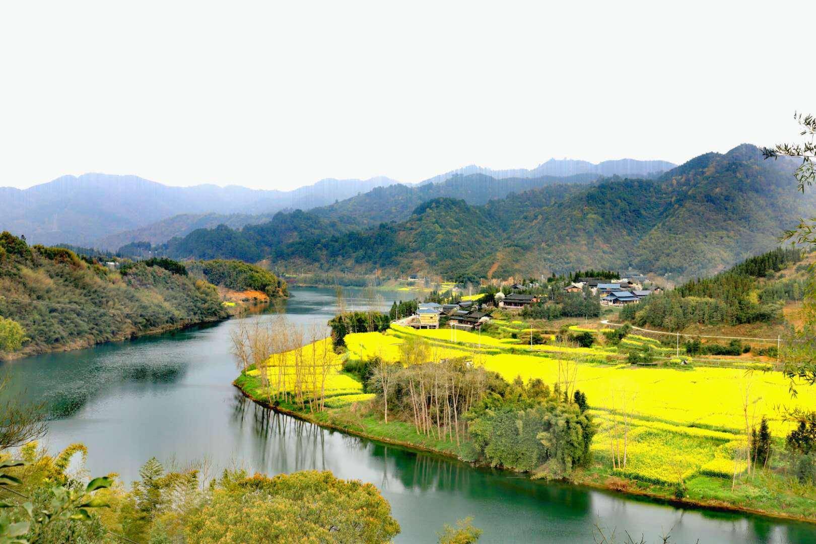 山水 春天美景图片