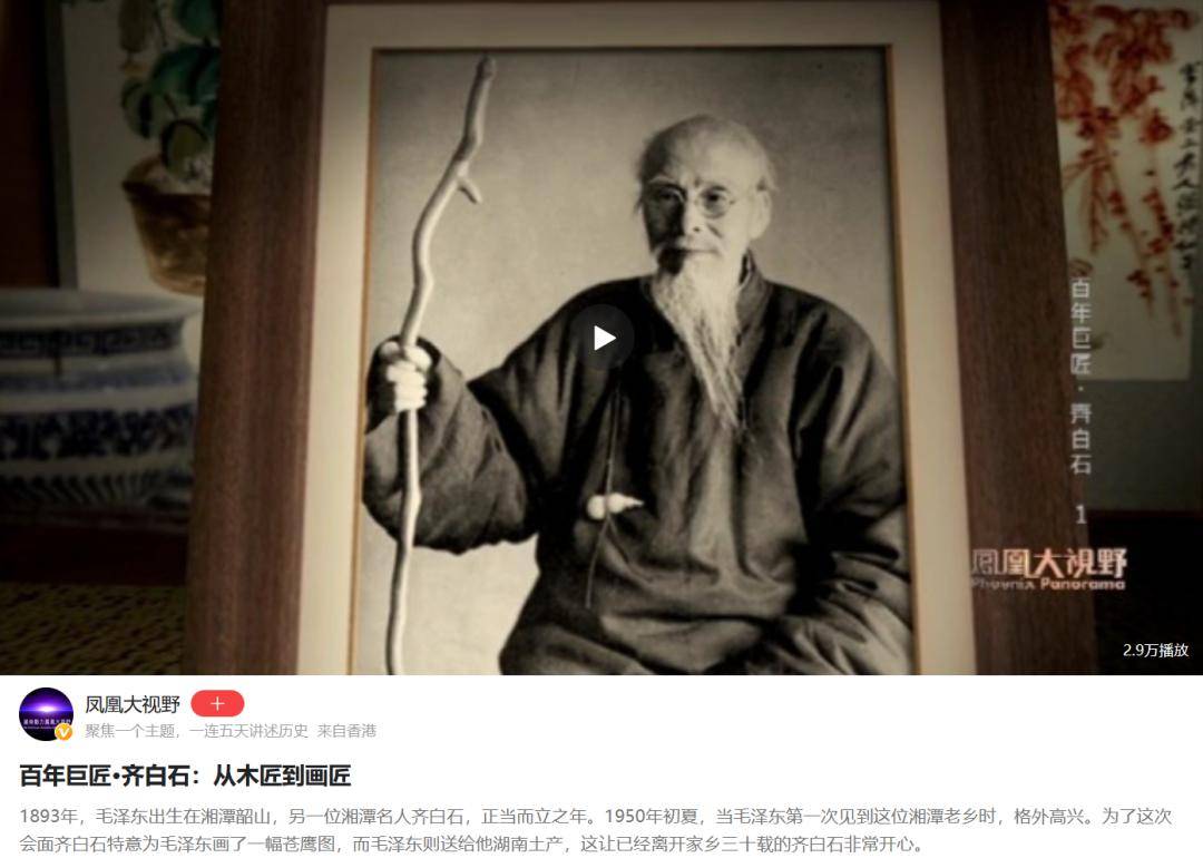 凤凰卫视《凤凰大视野》播出纪录片《百年巨匠》集锦_文化_传播_项目