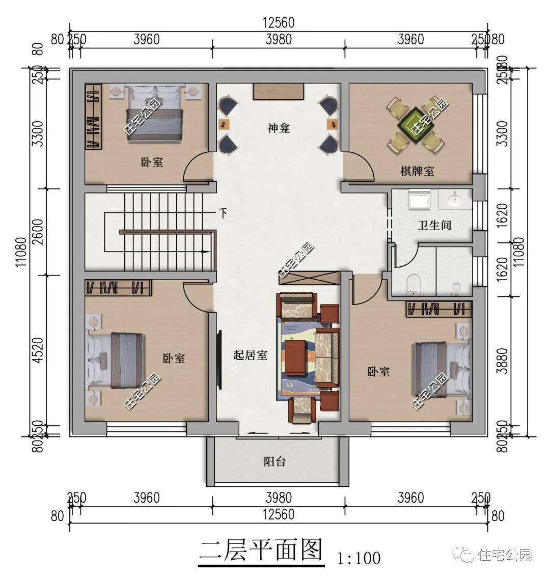 农村95平米自建房图图片