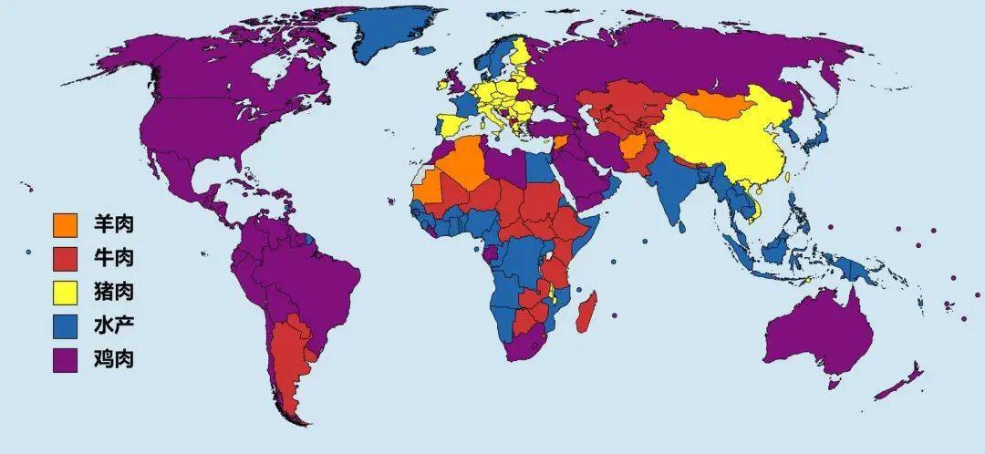 世界各国吃什么肉?吃肉看地理思维_国家_生产_中国