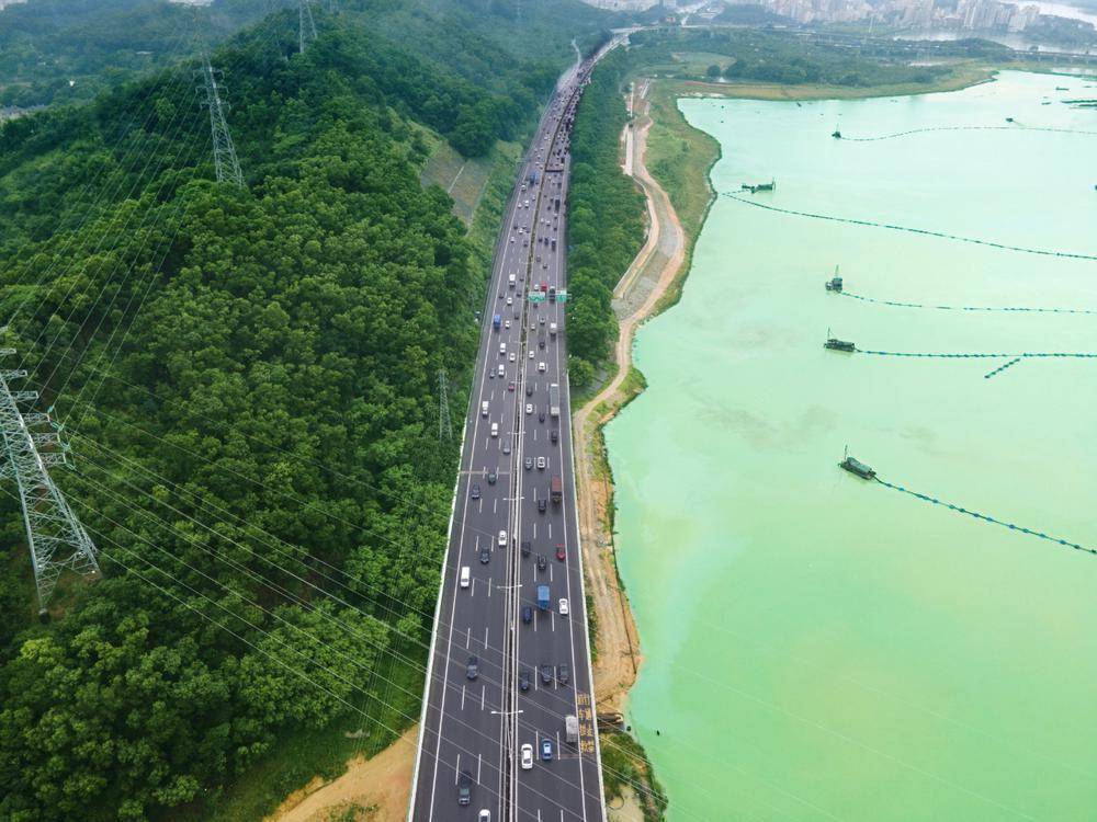 during 2024 chinese new year, guangdongs highway traffic
