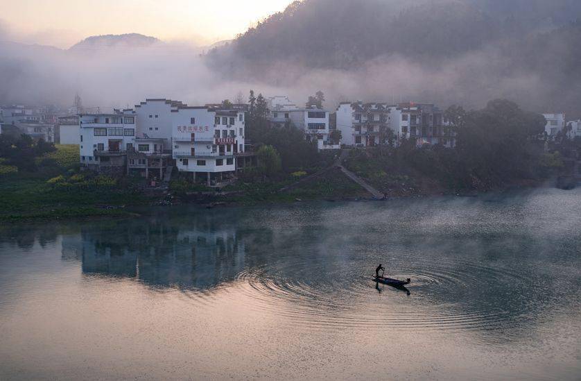 皖南这个小村被称为"最美的地方"_歙县_梅花_渔村