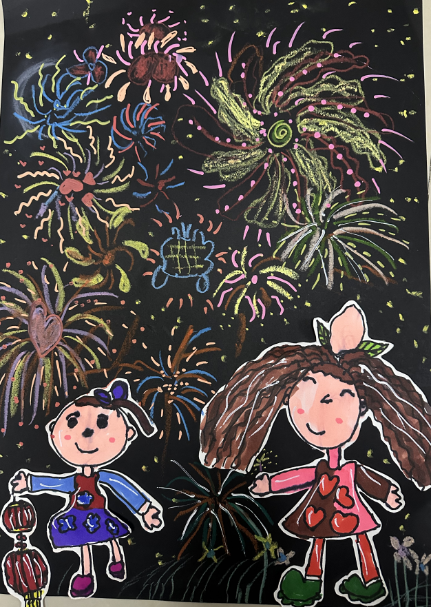 精美剪纸,共享龙年乐趣浓_作品_年夜饭_烟花